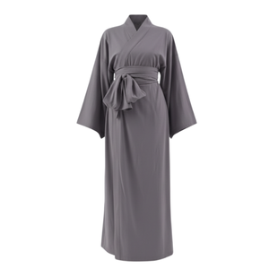 The Premium Kimono Robe- Kaze Grey