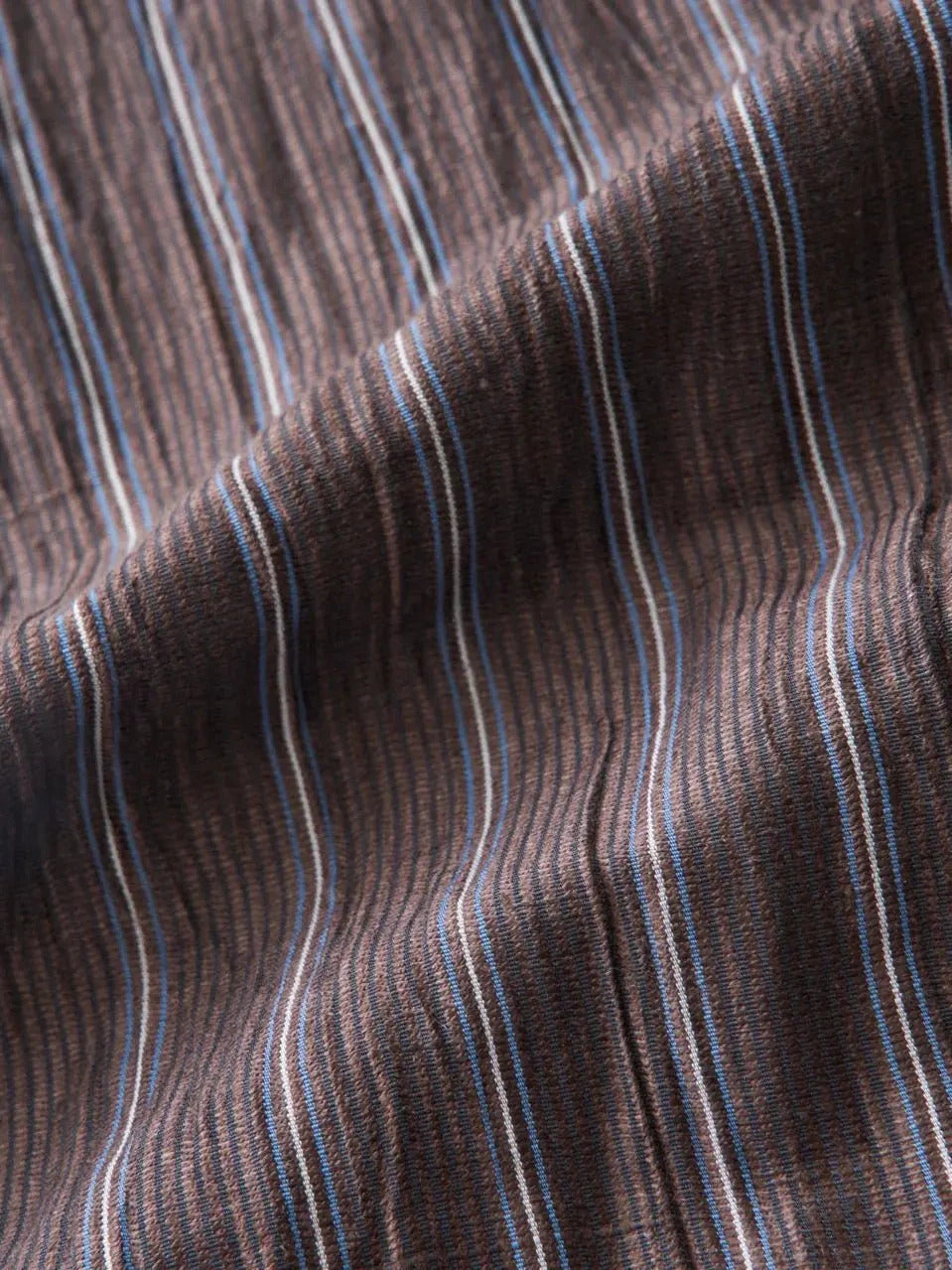 Close-up of Brown Obi-Belt fabric showing soft satin texture handcrafted in Japan