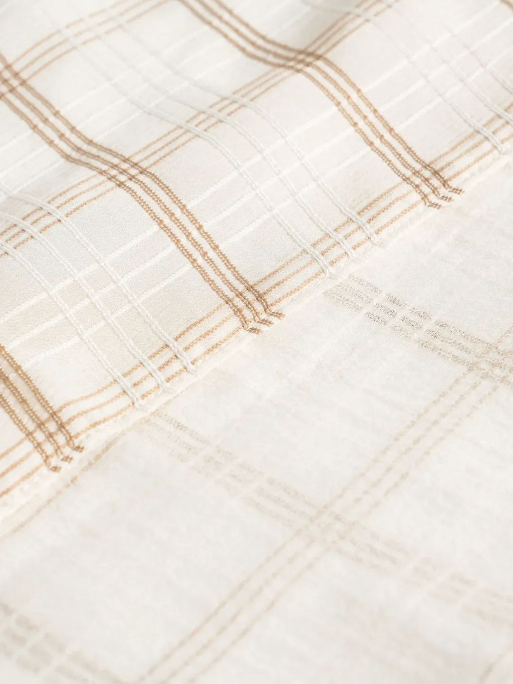 Reverse side detail of Reversible White Obi-Belt – dual-sided handcrafted Japanese obi