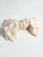 Reversible White Obi-Belt styled on Yukata robe – handcrafted Japanese belt by MikaStudio